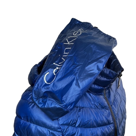 Calvin Klein Women’s Hooded Down Feathers Puffer Packable Jacket - Picture 11 of 16
